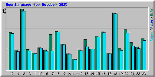 Hourly usage for October 2025